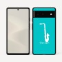 כיסוי בעיצוב אישי עם השם שלך לדגם - Google Pixel 6 5G בעיצוב סקסופון
