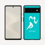 כיסוי בעיצוב אישי עם השם שלך לדגם - Google Pixel 6 5G בעיצוב רצים אולימפיים