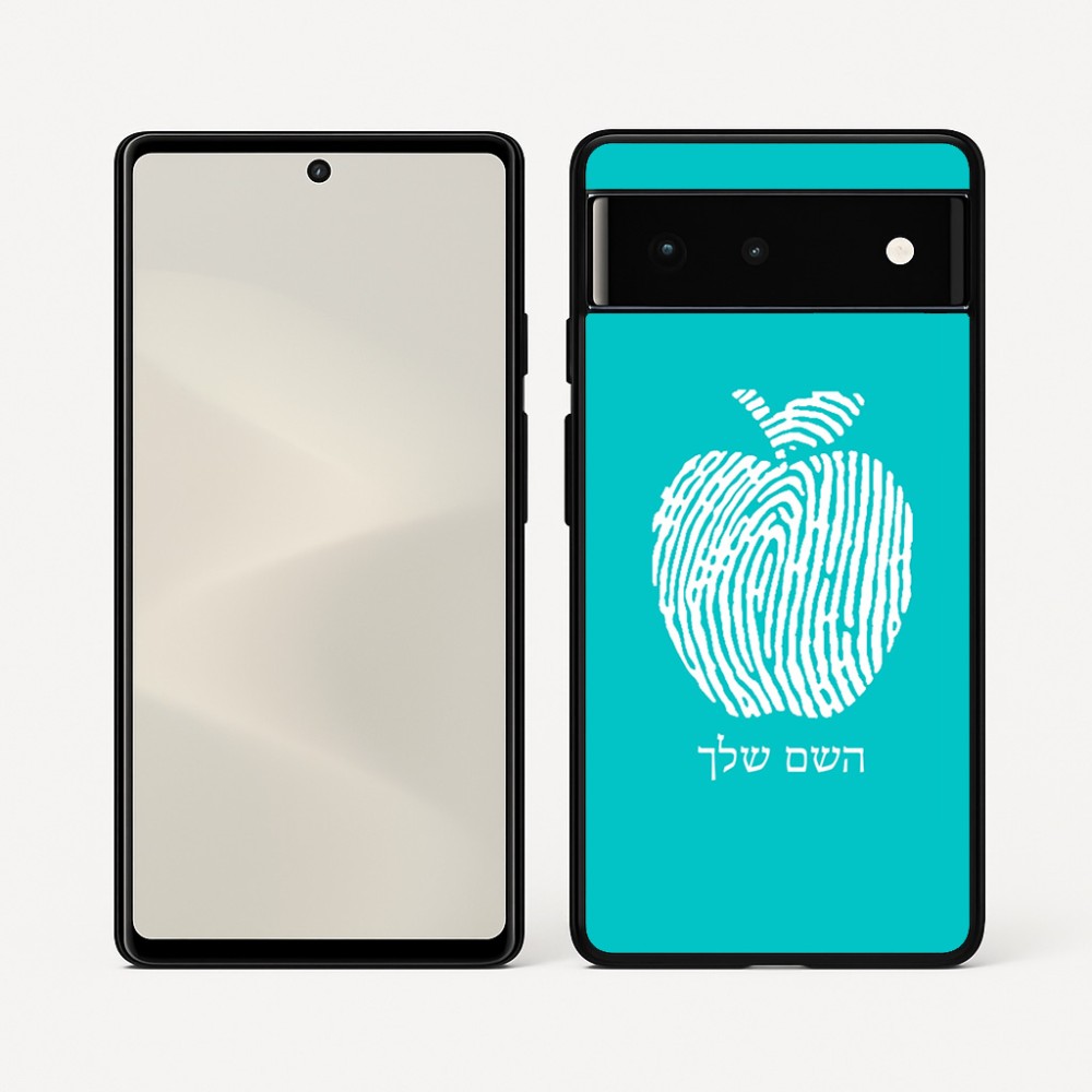 כיסוי בעיצוב אישי עם השם שלך לדגם - Google Pixel 6 5G בעיצוב הדפס תפוח