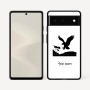 כיסוי בעיצוב אישי עם השם שלך לדגם - Google Pixel 6 5G בעיצוב נשר אמריקאי