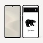 כיסוי בעיצוב אישי עם השם שלך לדגם - Google Pixel 6 5G בעיצוב דוב