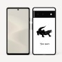 כיסוי בעיצוב אישי עם השם שלך לדגם - Google Pixel 6 5G בעיצוב תנין