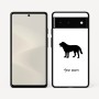 כיסוי בעיצוב אישי עם השם שלך לדגם - Google Pixel 6 5G בעיצוב כלב