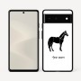 כיסוי בעיצוב אישי עם השם שלך לדגם - Google Pixel 6 5G בעיצוב סוס