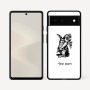 כיסוי בעיצוב אישי עם השם שלך לדגם - Google Pixel 6 5G בעיצוב ארנב מחזיק גזר