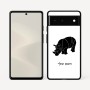 כיסוי בעיצוב אישי עם השם שלך לדגם - Google Pixel 6 5G בעיצוב קרנף