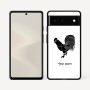 כיסוי בעיצוב אישי עם השם שלך לדגם - Google Pixel 6 5G בעיצוב תרנגול