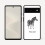 כיסוי בעיצוב אישי עם השם שלך לדגם - Google Pixel 6 5G בעיצוב זברה