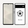 כיסוי בעיצוב אישי עם השם שלך לדגם - Google Pixel 6 5G בעיצוב קרייזלר