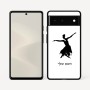 כיסוי בעיצוב אישי עם השם שלך לדגם - Google Pixel 6 5G בעיצוב בלרינה