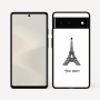 כיסוי בעיצוב אישי עם השם שלך לדגם - Google Pixel 6 5G בעיצוב מגדל אייפל