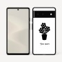 כיסוי בעיצוב אישי עם השם שלך לדגם - Google Pixel 6 5G בעיצוב פרח