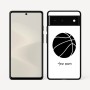 כיסוי בעיצוב אישי עם השם שלך לדגם - Google Pixel 6 5G בעיצוב כדורסל