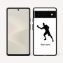 כיסוי בעיצוב אישי עם השם שלך לדגם - Google Pixel 6 5G בעיצוב שחקן פינג פונג