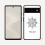 כיסוי בעיצוב אישי עם השם שלך לדגם - Google Pixel 6 5G בעיצוב הגה - קפטן - ים