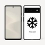 כיסוי בעיצוב אישי עם השם שלך לדגם - Google Pixel 6 5G בעיצוב שלג