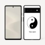 כיסוי בעיצוב אישי עם השם שלך לדגם - Google Pixel 6 5G בעיצוב סמל יינג יאנג