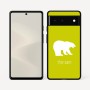 כיסוי בעיצוב אישי עם השם שלך לדגם - Google Pixel 6 5G בעיצוב דוב
