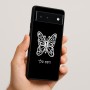 כיסוי בעיצוב אישי עם השם שלך לדגם - Google Pixel 6 5G בעיצוב פרפר