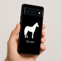 כיסוי בעיצוב אישי עם השם שלך לדגם - Google Pixel 6 5G בעיצוב סוס