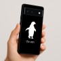 כיסוי בעיצוב אישי עם השם שלך לדגם - Google Pixel 6 5G בעיצוב פינגווין