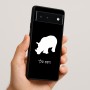 כיסוי בעיצוב אישי עם השם שלך לדגם - Google Pixel 6 5G בעיצוב קרנף
