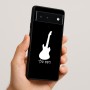 כיסוי בעיצוב אישי עם השם שלך לדגם - Google Pixel 6 5G בעיצוב גיטרה