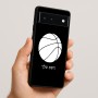 כיסוי בעיצוב אישי עם השם שלך לדגם - Google Pixel 6 5G בעיצוב כדורסל