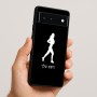 כיסוי בעיצוב אישי עם השם שלך לדגם - Google Pixel 6 5G בעיצוב רץ רץ אישה