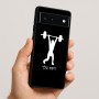 כיסוי בעיצוב אישי עם השם שלך לדגם - Google Pixel 6 5G בעיצוב הרמת משקולות