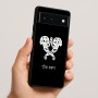 כיסוי בעיצוב אישי עם השם שלך לדגם - Google Pixel 6 5G בעיצוב פרחי קרן