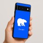 כיסוי בעיצוב אישי עם השם שלך לדגם - Google Pixel 6 5G בעיצוב דוב