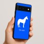 כיסוי בעיצוב אישי עם השם שלך לדגם - Google Pixel 6 5G בעיצוב סוס