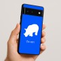 כיסוי בעיצוב אישי עם השם שלך לדגם - Google Pixel 6 5G בעיצוב קרנף