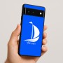 כיסוי בעיצוב אישי עם השם שלך לדגם - Google Pixel 6 5G בעיצוב סירה