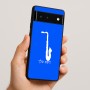 כיסוי בעיצוב אישי עם השם שלך לדגם - Google Pixel 6 5G בעיצוב סקסופון