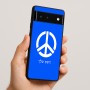 כיסוי בעיצוב אישי עם השם שלך לדגם - Google Pixel 6 5G בעיצוב סמל השלום