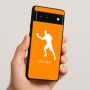 כיסוי בעיצוב אישי עם השם שלך לדגם - Google Pixel 6 5G בעיצוב שחקן פינג פונג