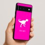 כיסוי בעיצוב אישי עם השם שלך לדגם - Google Pixel 6 5G בעיצוב דינוזאור