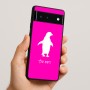 כיסוי בעיצוב אישי עם השם שלך לדגם - Google Pixel 6 5G בעיצוב פינגווין
