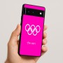 כיסוי בעיצוב אישי עם השם שלך לדגם - Google Pixel 6 5G בעיצוב אולימפי