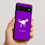 כיסוי בעיצוב אישי עם השם שלך לדגם - Google Pixel 6 5G בעיצוב דינוזאור