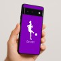 כיסוי בעיצוב אישי עם השם שלך לדגם - Google Pixel 6 5G בעיצוב שחקנית כדורגל - אישה