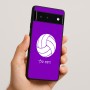 כיסוי בעיצוב אישי עם השם שלך לדגם - Google Pixel 6 5G בעיצוב כדור כדורעף