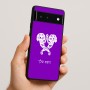 כיסוי בעיצוב אישי עם השם שלך לדגם - Google Pixel 6 5G בעיצוב פרחי קרן