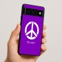 כיסוי בעיצוב אישי עם השם שלך לדגם - Google Pixel 6 5G בעיצוב סמל השלום