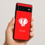 כיסוי בעיצוב אישי עם השם שלך לדגם - Google Pixel 6 5G בעיצוב ראש פיל
