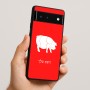 כיסוי בעיצוב אישי עם השם שלך לדגם - Google Pixel 6 5G בעיצוב חזיר