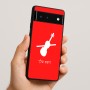 כיסוי בעיצוב אישי עם השם שלך לדגם - Google Pixel 6 5G בעיצוב כינור