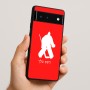 כיסוי בעיצוב אישי עם השם שלך לדגם - Google Pixel 6 5G בעיצוב הוקי שוערים